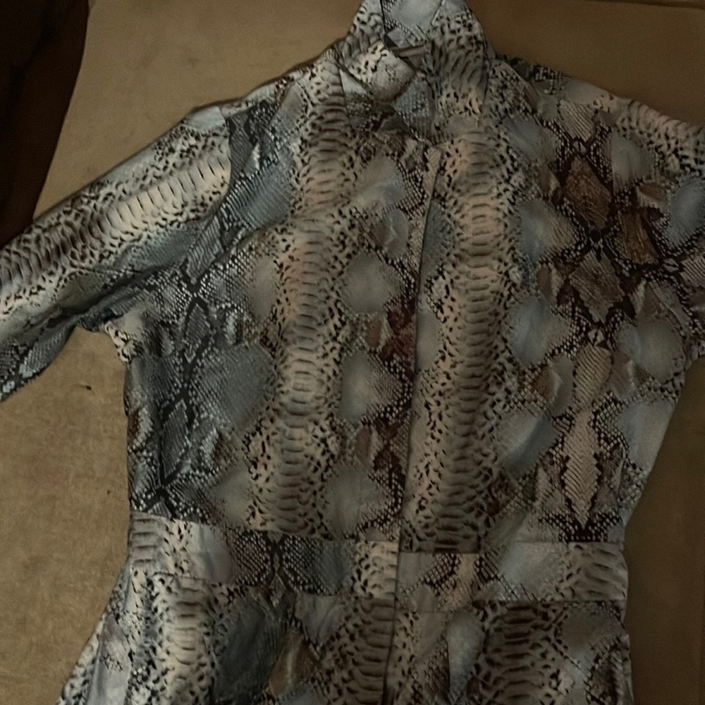 Snakeskin print jumpsuit